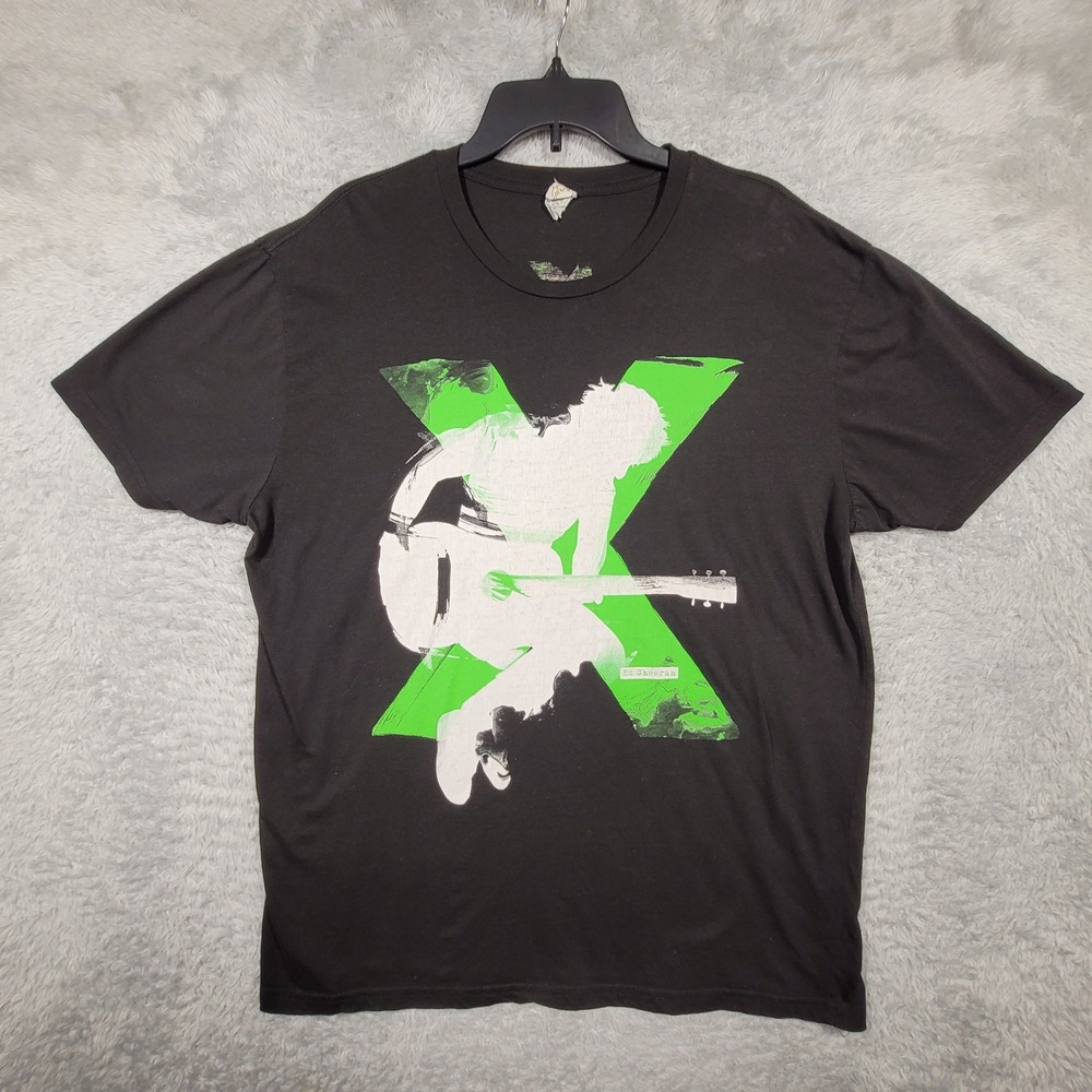 Ed Sheeran Tour T-Shirt Rock Me Concert Mens XL Graphic Tee‎ *